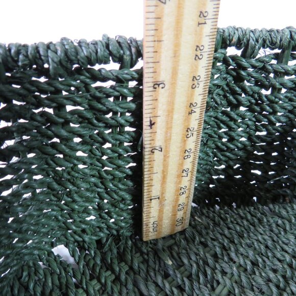 heavy duty forest green tree shaped woven rope basket Organic Modern Farmhouse - Picture 11 of 12